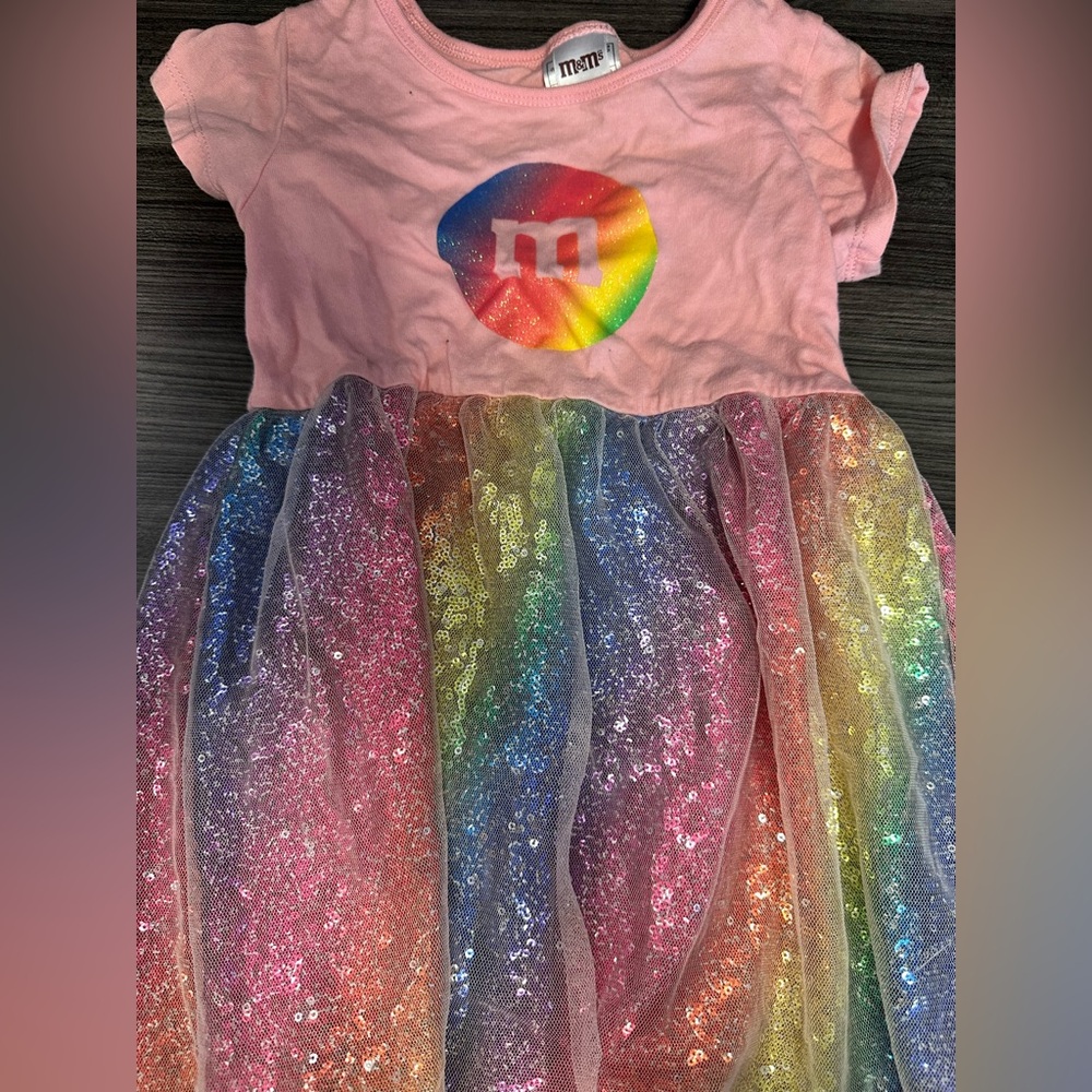 M&M'S Pink and Multicolor Kids Costume
